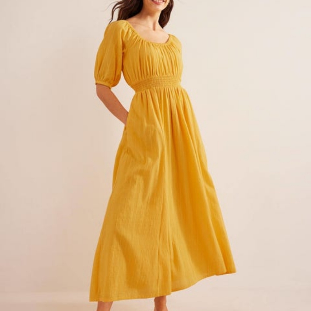 Yellow BODEN dress size 14